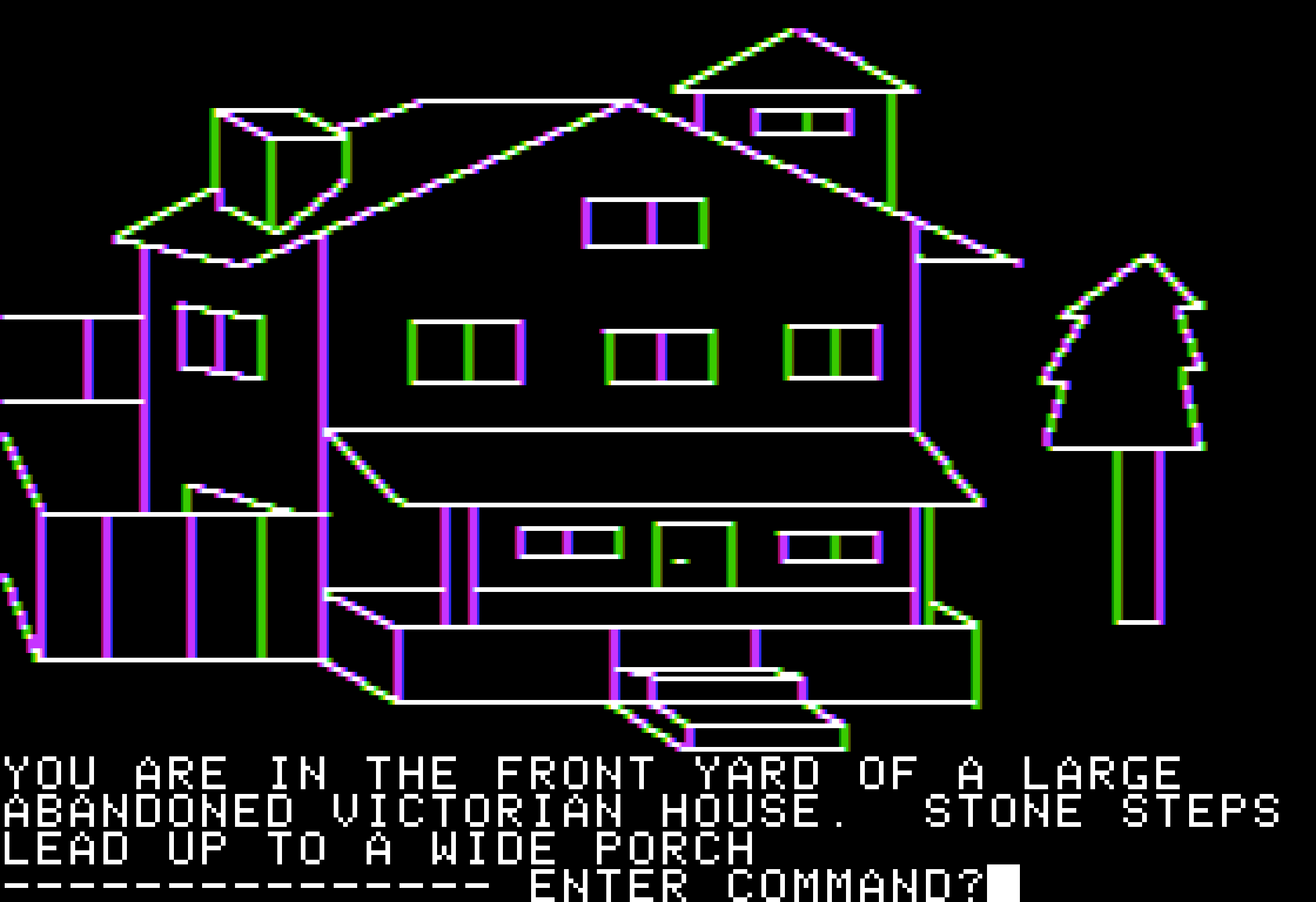 Hi-Res Adventure #1: Mystery House (Apple II/English)