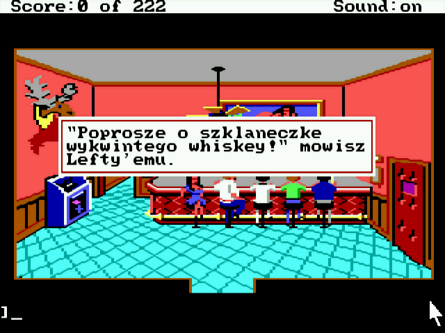 Leisure Suit Larry in the Land of the Lounge Lizards (DOS/Polish)
