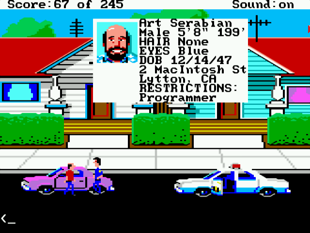 Police Quest: In Pursuit of the Death Angel (Amiga/English)