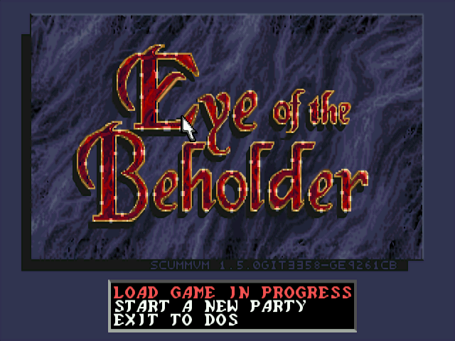 Eye of the Beholder (DOS/English)