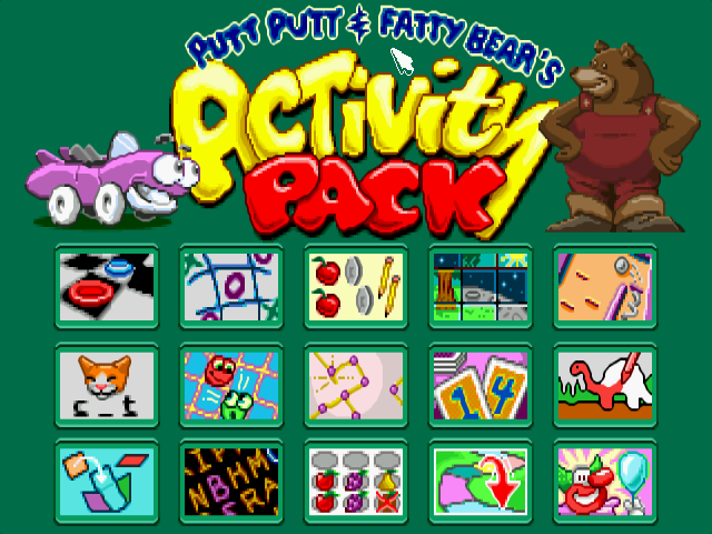 Putt-Putt and Fatty Bear's Activity Pack (DOS/English)